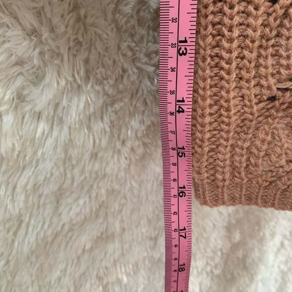 Bellina Size XL Pale Pink Chunky Knit Sweater. - Picture 4 of 7